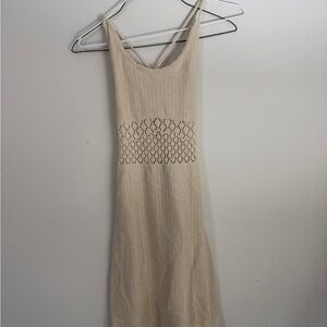 Forever 21 Cream Knit Mini Dress